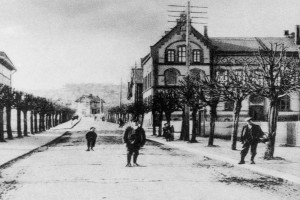 Bilde av Jernbanealleen fra ca 1910
